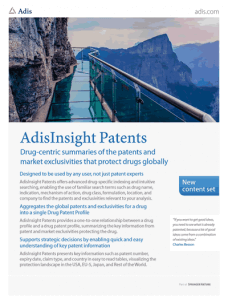 AdisInsight DrugPatentWatch Partnership