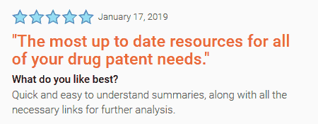 most up to date resource for your drug patent needs