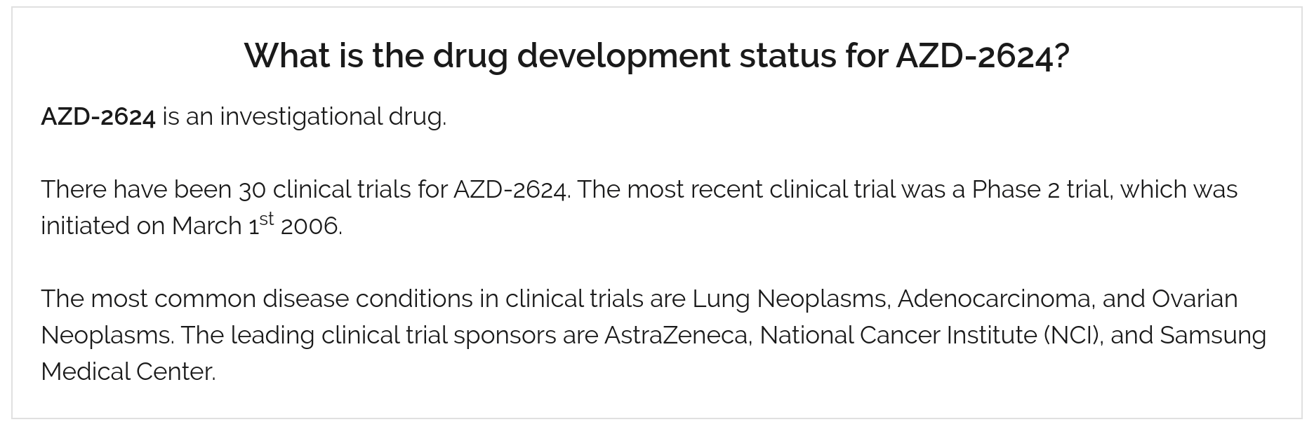 drugs in development